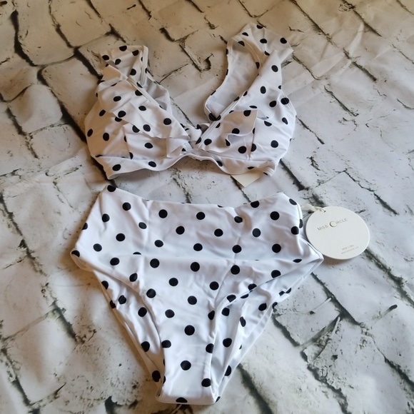 CLEARANCE! - 2 Piece Polka Dot Bikini - Picture 4 of 7
